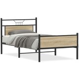  Posteljni okvir brez vzmetnice sonoma hrast 107x203 cm inž. les, (21791059) | Shoptok.si