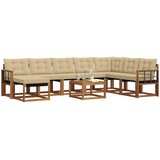  Set vanjskih sofa 9 kom. Prirodna i bež | shoptok.hr