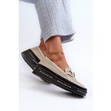 S. BARSKI Women's Leather Shiny Platform Moccasins with Decoration S.Barski | ePonuda.com