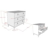 Vipack Bež otro&amp;scaron;ka komoda 98,5x89x57 cm Sezane &amp;ndash; Slike