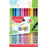 Maped fiber pero Graph, Peps medium Deco, etui 12, (21655346) Cene