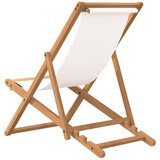  Ležaljka od tikovine 56 x 105 x 96 cm krem | Eponuda.ba