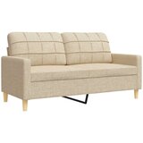 vidaXL Sedežna garnitura 3-delna krem blago, (21339693) | Shoptok.si