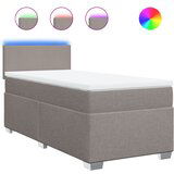  The Living Store Box spring postelja z vzmetnico taupe 100x200 cm blago - Box Spring Postelja, (21496754) | Shoptok.si
