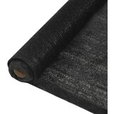 vidaXL Zaščitna mreža HDPE 1x50 m črna 150 g/m² | Shoptok.si