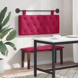  Držeće uzglavlje Zidne Vinska crvena 110 x 55 x 7 cm Baršun - boja crnog vina 100 cm bez LED | shoptok.hr