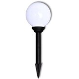 vidaXL vrtne solarne led okrogle lučke 20cm za osvetlitev poti 3kosi s konico | Shoptok.si