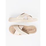 Shelvt Light beige platform flip-flops | Shoptok.si