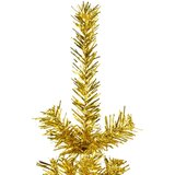  Ozka umetna polovična novoletna jelka s stojalom zlata 120 cm, (20887656) | Shoptok.si