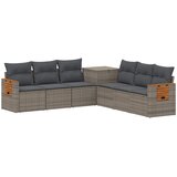  Set sofe 7 kom. Siva i tamno siva Poli Rattan i čelik | shoptok.hr