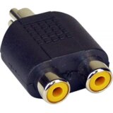  InLine 99310 adapter za promjenu tipa priključka kabela Cinch female 2xRCA Crno Cene