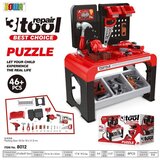  Otroški set orodja s postoljem in 46 elementi - -črno/rdeči | Shoptok.si