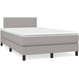  s oprugama i madracem svjetlosivi 120x190 cm od tkanine | shoptok.hr