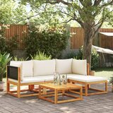 vidaXL 5-dijelna set vrtnih sofa od masivnog drva bagrema s jastucima | shoptok.hr