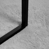  Faux Rabbit Fur Rug Siva 120 x 120 cm Poliester | shoptok.hr