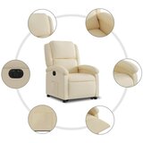  Električni naslonjač na podizanje od tkanine krem | shoptok.hr