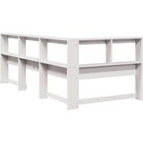  Polica za knjige uzglavlje L-oblika bijelo 75 cm borovine | shoptok.hr