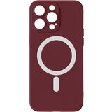 AVIZAR Ovitek MagSafe za iPhone 15 Pro Max, mehak na dotik, serija ovitkov Fast Mag - bordo, (21136592) Cene