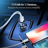 Ugreen polnilec za avto usb usb + usb-c pd, 18 w, siva | Shoptok.si