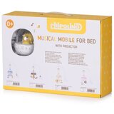 Chipolino glazbeni vrtuljak za krevetić s projektorom Sleeping Forest Grey | shoptok.hr