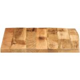 vidaXL Mizna plošča 80x80x2,5 cm naraven rob trden robusten mangov les | Shoptok.si