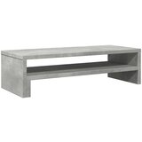 vidaXL Stojalo za monitor betonsko siva 54x22x15 cm inženirski les | Shoptok.si