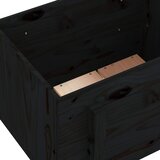  Vrtna sadilica crna 62 x 50 x 57 cm od masivne borovine | shoptok.hr