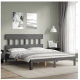 Den Posteljni okvir z vzglavjem bel 5FT King Size trles