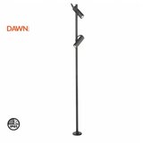 Dawn led svetiljka 0225-2 stubna 12W 3000K IP65 siva | ePonuda.com