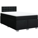  Krevet s oprugama i madracem crni 120 x 200cm od tkanine | shoptok.hr