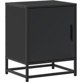  Noćni ormarić crni 40x31x50 cm Konstruirano drvo i metal | shoptok.hr