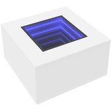  Stolić za kavu s LED bijeli 60x60x40 cm od konstruiranog drva | Eponuda.com