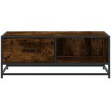 vidaXL Stolić za kavu boja dimljenog hrasta 90x57x35 cm drvo i metal | shoptok.hr