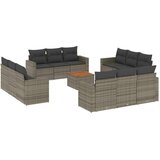 vidaXL 13-dijelni set vrtnih sofa od poliratana s jastucima sivi | shoptok.hr