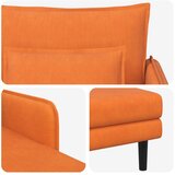  Preveliki šezlong Narančasta Baršunasta tkanina - Narančasta 71 cm | shoptok.hr