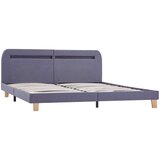  Okvir kreveta s LED bez madraca svjetlosiva tkanina 150x200 cm | shoptok.hr