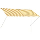  Zložljiva tenda 250x150 cm rumena in bela, (20611089) Cene