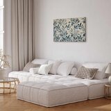  Slika - Leaves in Blue Color Delicate Botanical Motif 120x80 Standard | shoptok.hr