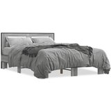  Okvir kreveta boja hrasta 135x190cm konstruirano drvo i metal | shoptok.hr