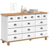  Komoda ASKIM Bijelo 79 x 40 x 133,5 cm Čvrsto borovo drvo | Eponuda.ba