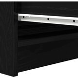  Komoda črni hrast 80x35x76 cm inženirski les | Shoptok.si