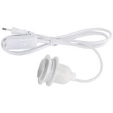 RAYHER Električni kabel za luč E27 s stikalom bel 180 cm, (20633732) | Shoptok.si