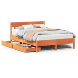 vidaXL Okvir kreveta bez madraca voštano smeđi 150x200 cm od borovine | shoptok.hr