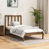The Living Store Posteljni okvir medeno rjav iz trdne borovine 100x200 cm - Posteljni Okvir, (21529221) | Shoptok.si