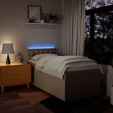  Krevet s oprugama i madracem krem 90 x 200 cm od tkanine | shoptok.hr
