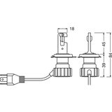  Komplet 2x LED automobilske sijalice NIGHT BREAKER VINTAGE H4 P43T/20W/12V 3000K - Osram | Eponuda.com