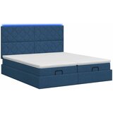  Krevet od pjene s madracem i LED-om Plava 180 x 200 cm Tkanina | shoptok.hr