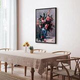  Slika - Pierre-Auguste Renoir – Vase of Roses 80x120 U crnom drvenom okviru | shoptok.hr