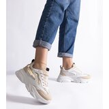 Gemre Beige-gold women's sneakers Milenka | Shoptok.si