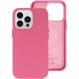 Onasi usnjen silikonski ovitek MagSafe za iPhone 14 Pro - pink | Shoptok.si